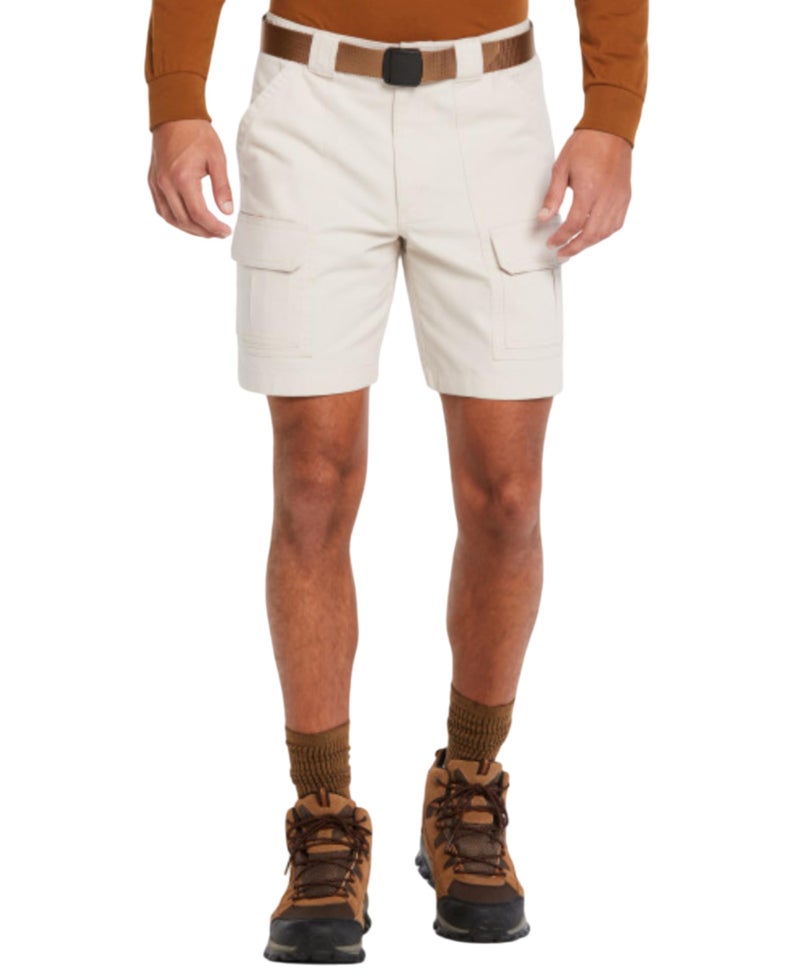 Savane Men's Hiking Cotton Cargo Shorts with Tech Pocket (Available in Big and Tall), Stone, 38 - Image 1
